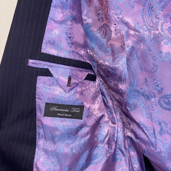 Sartoria Tosi Handmade Italy Mens Blazer‎ 38S Wool Silk Super 150s - Picture 5 of 11